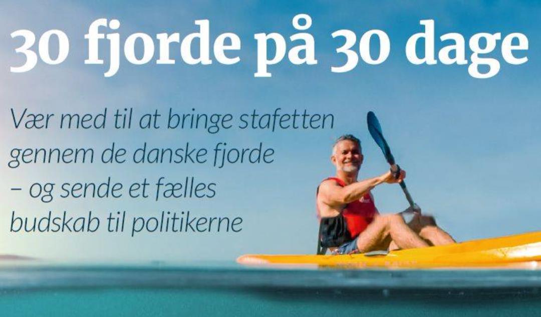 Opstart af fjordstafetten "30 fjorde på 30 dage"